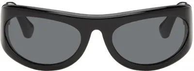 Port Tanger Black Safaa Sunglasses In Black/black