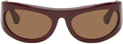 Port Tanger Burgundy Safaa Sunglasses In Burgundy/tobacco