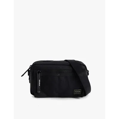 Porter-yoshida & Co Logo-patch Shoulder Bag In Black