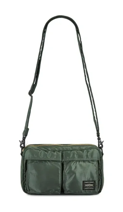 Porter-yoshida & Co Tanker Shoulder Bag In Green