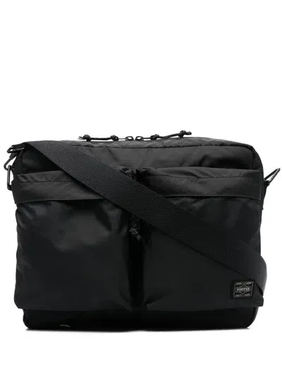 Porter Yoshida Force Shoulder Bag In Black