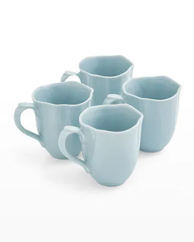 Portmeirion Sophie Conran Floret 14 Oz. Mugs, Set Of 4 In Robins Egg