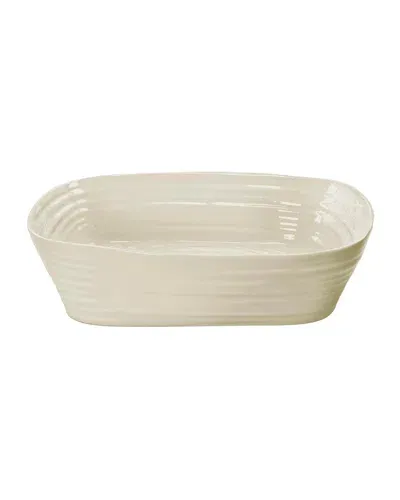 Portmeirion Sophie Conran Large Salad Bowl In Beige/khaki