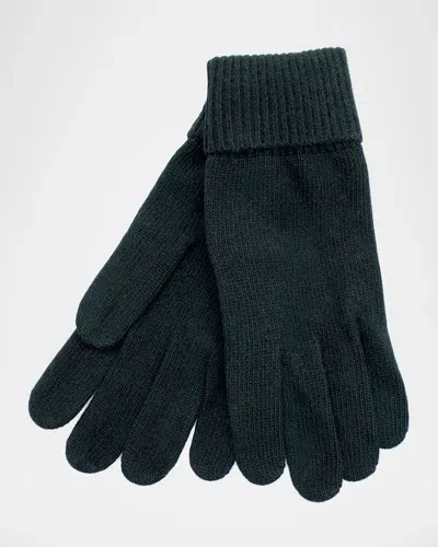 Portolano Men's Cashmere Knit Gloves In Green