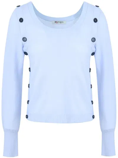 Ports 1961 Contrast-buttons Jumper In Blue