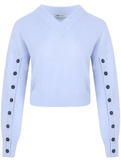 Ports 1961 Contrast-buttons Jumper In Blue