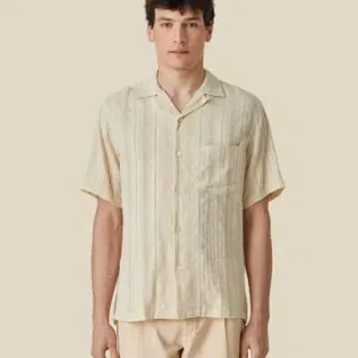 Portuguese Flannel Almada Shirt Ecru In Beige