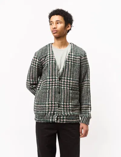 Portuguese Flannel Gales Cardigan In Green