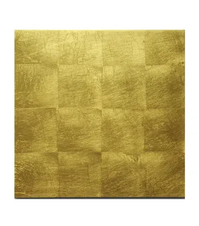 Posh Trading Company Gold Leaf Placemat In Animal Print