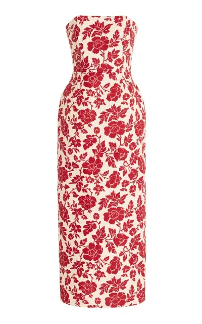 Posse Exclusive Romeo Strapless Dress- 100 Mov In Red