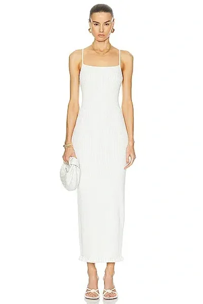 Posse Iris Square Neck Maxi Dress In Ivory