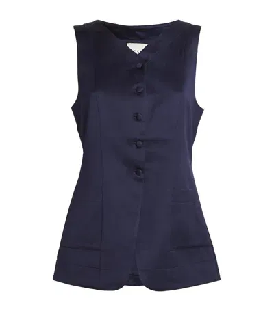 Posse Lorenzo Waistcoat In Navy