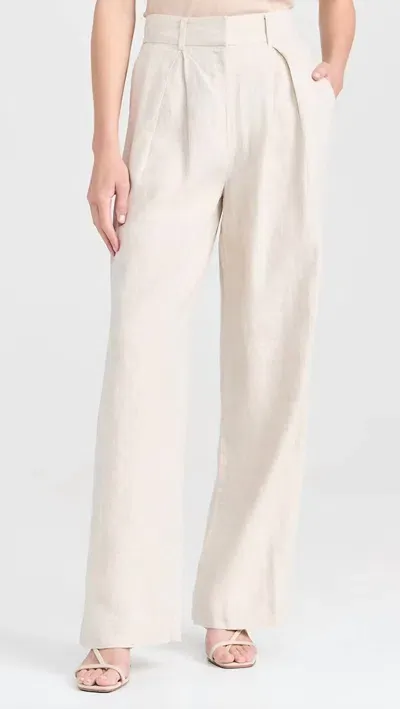 Posse Presley Trousers Natural In White