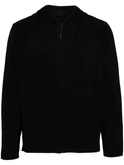 Post Archive Faction Long-sleeve Hooded Jacket In Black