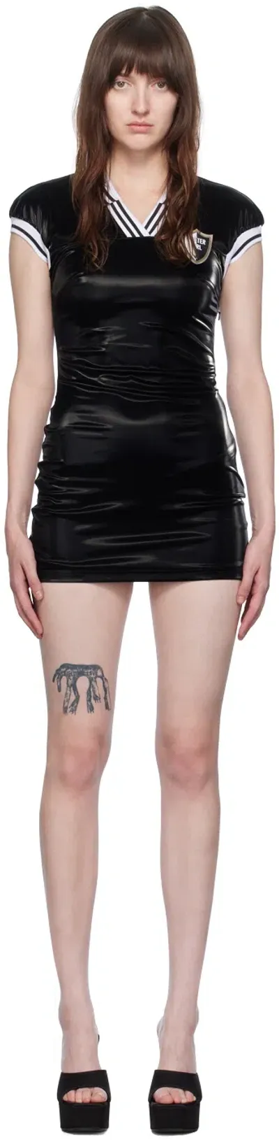 Poster Girl Black Autograph Minidress In Pitch Black