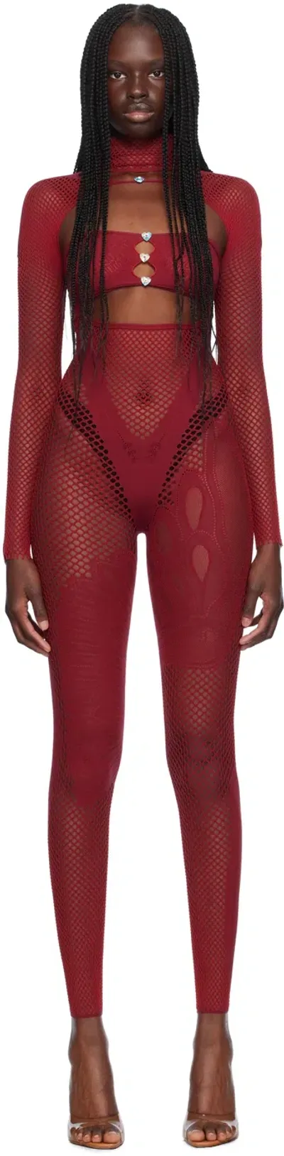 Poster Girl Red Risque Jumpsuit