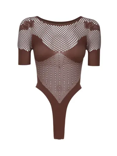 Poster Girl Vivian Bodysuit In Brown