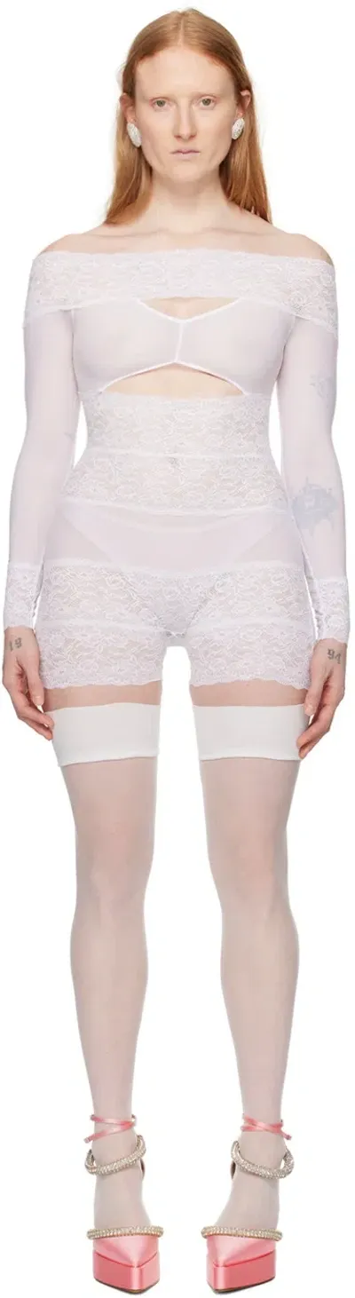 Poster Girl White Davina Romper In Virgin White