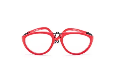 Pq Eyewear By Ron Arad Eyeglasses In Red, Black