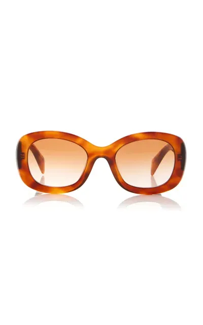 Prada Acetate Sunglasses In Brown