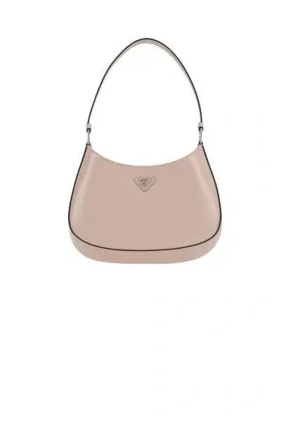 Prada Cleo Shoulder Bag In Beige