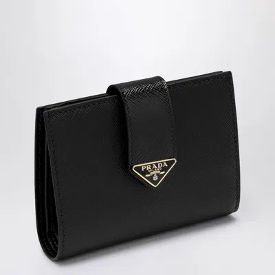 Prada Black Saffiano Small Wallet