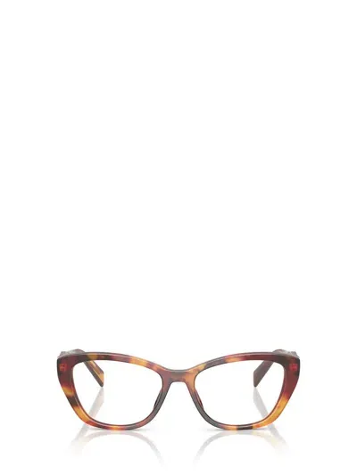 Prada Eyewear Eyeglasses In Poppy Tortoise