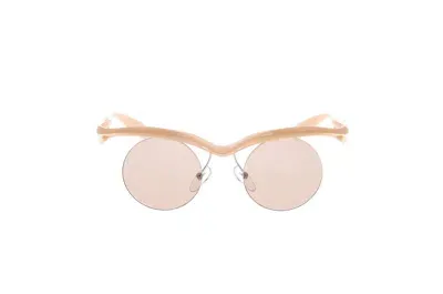 Prada Eyewear Round Frame Sunglasses In Pink