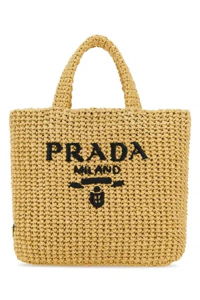 Prada Handbags. In Beige O Tan