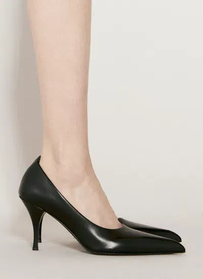 Prada Leather Pumps In Black