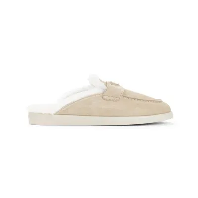 Prada Loafers In Neutrals