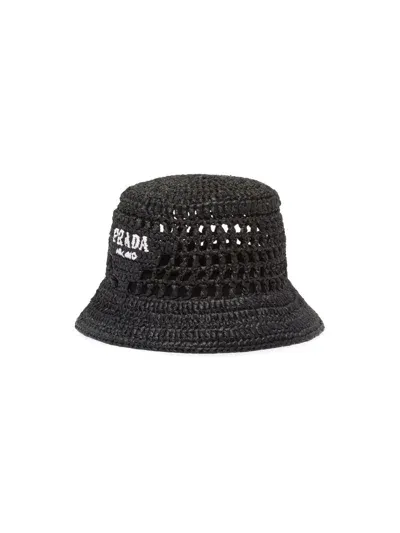 Prada Bucket Hat In Black