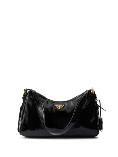 Prada Medium Aimée Shoulder Bag In Black