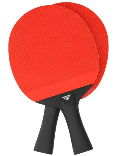 Prada Ping-pong Rackets In Red