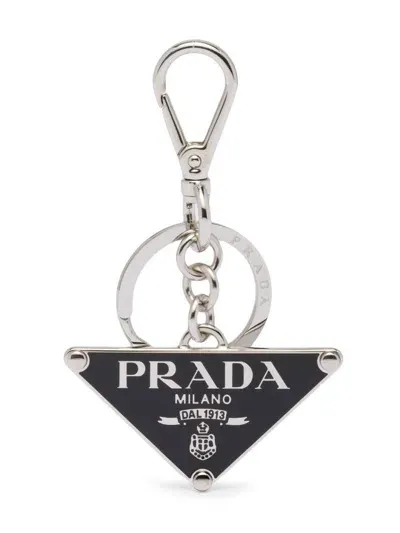 Prada Portachiavi In Black