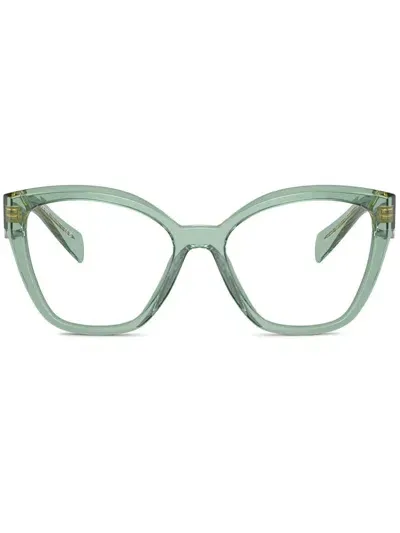 Prada Pr 20zv Glasses In Green