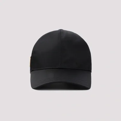 Prada Re-nylon Baseball Cap In Black