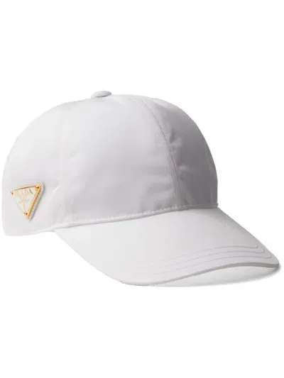 Prada Re-nylon Baseball Cap In White