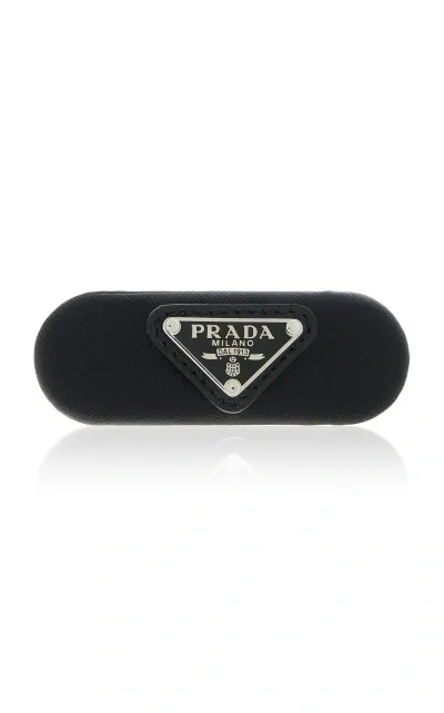 Prada Re-nylon Hair Clip In Black