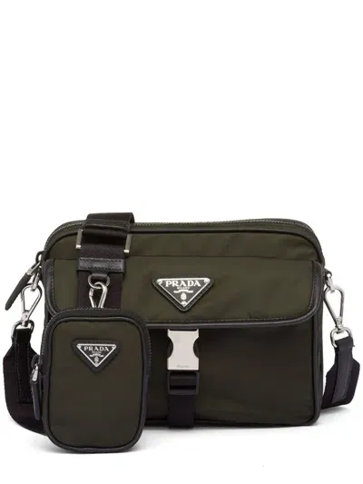 Prada Re-nylon Shoulder Bag In Black