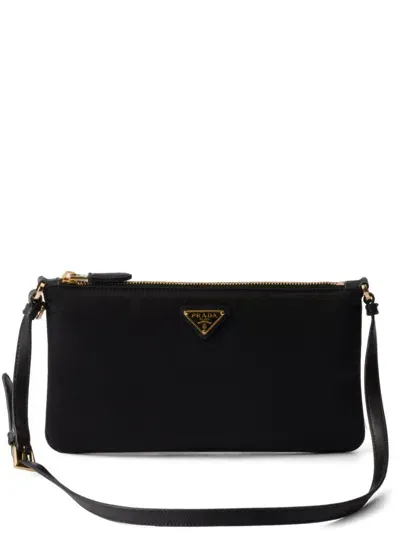 Prada Re-nylon Shoulder Bag In Black