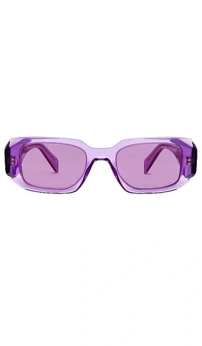 Prada Rectangle Sunglasses In Lavender