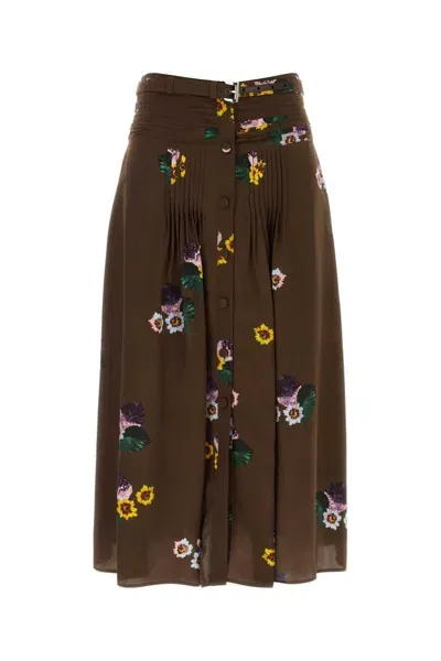 Prada Skirts In Brown