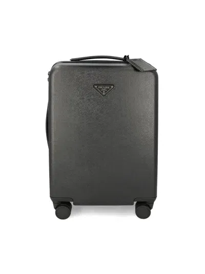 Prada Suitcases In Black