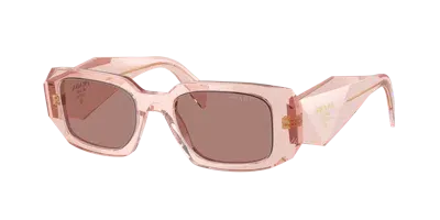 Prada Woman Sunglass Pr 17ws In Light Brown