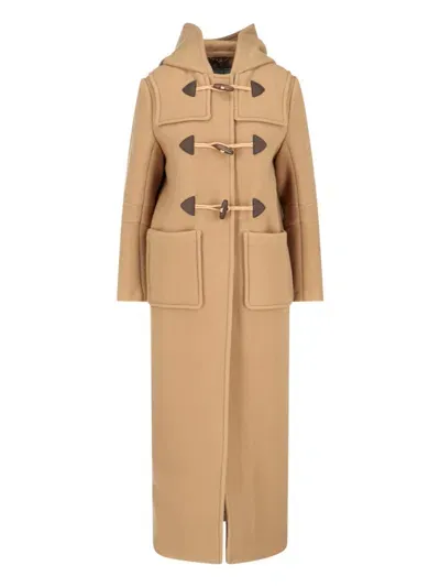 Prada Montgomery Coat In Brown