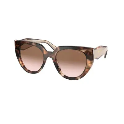 Prada Woman Sunglasses Pr 14ws In Brown Gradient