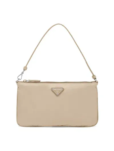 Prada Re-nylon Mini Bag In Beige