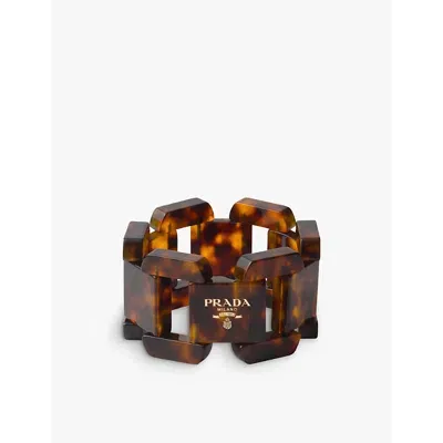 Prada Plexiglas Bracelet In Neutral