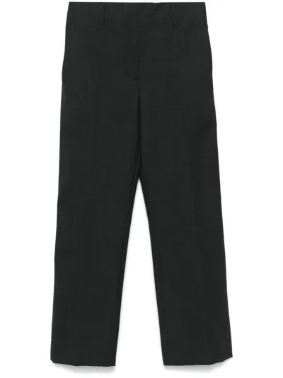 Prada Wool Trousers In Grey